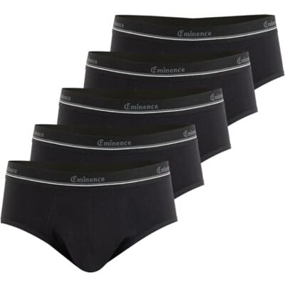 EMINENCE Set med 5 absorberande trosor för män med Serenity Heritage, svart, S EMINENCE Set med 5 absorberande trosor för män med Serenity Heritage, svart, S