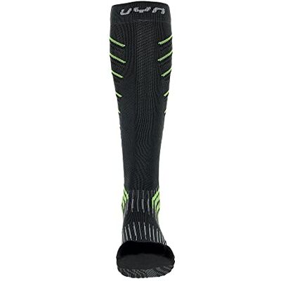 UYN Herr Run Compression Onepiece 0,0 strumpor löpstrumpor, grå/lime, en storlek UYN Herr Run Compression Onepiece 0,0 strumpor löpstrumpor, grå/lime, en storlek