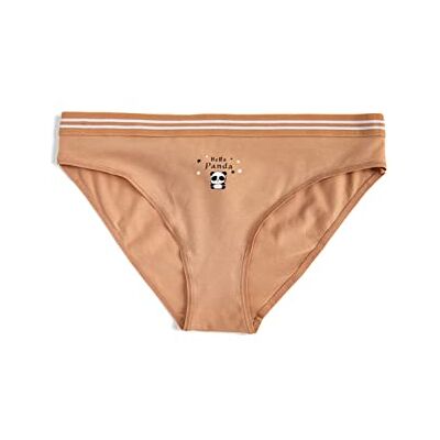 Koton Dam bomull minimalt tryckta briefs trosor underkläder, Nude (912), L Koton Dam bomull minimalt tryckta briefs trosor underkläder, Nude (912), L