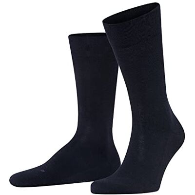 FALKE herr Strumpor Sensitive London M So bomull med mjuka toppar 1 par, Blå Dark Navy 6375, 43-46 FALKE herr Strumpor Sensitive London M So bomull med mjuka toppar 1 par, Blå Dark Navy 6375, 43-46
