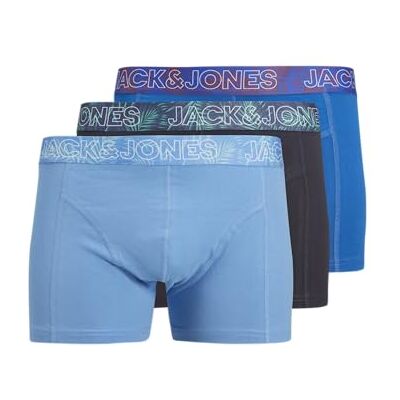 JACK & JONES Herr Jacpete Solid Trunks 3-pack Jnr (3-pack), Azurblå, 128 JACK & JONES Herr Jacpete Solid Trunks 3-pack Jnr (3-pack), Azurblå, 128
