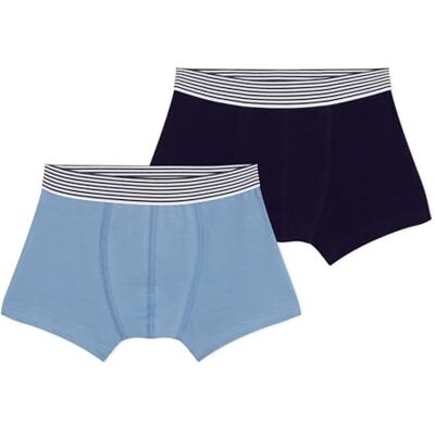 Petit Bateau 2 J-boxare i herrkläder (set om 2), Material: Polyester, 3 ans Petit Bateau 2 J-boxare i herrkläder (set om 2), Material: Polyester, 3 ans