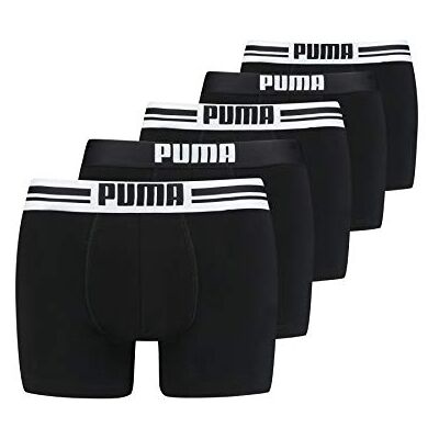 PUMA Boxershorts för män (5-pack), svart, M PUMA Boxershorts för män (5-pack), svart, M