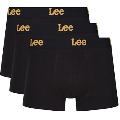 Lee boxershorts för män i svart Soft Touch bomullstammar, Svart, XL Lee boxershorts för män i svart Soft Touch bomullstammar, Svart, XL