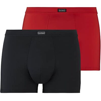 bruno banani Shorts 2-pack Micro Simply retroshorts för män, röd/svart, XXL (2-pack), Röd/svart, XXL bruno banani Shorts 2-pack Micro Simply retroshorts för män, röd/svart, XXL (2-pack), Röd/svart, XXL