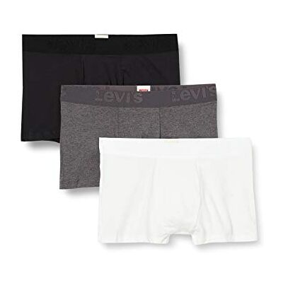 Levi's Herr trunk (3-pack), Svart grå kombination, S Levi's Herr trunk (3-pack), Svart grå kombination, S