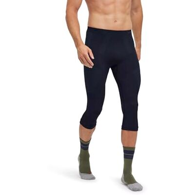 FALKE herr Baslager Underdel Warm 3/4 M Ti funktionellt garn snabbtorkande 1 del, Svart Black 3000, L FALKE herr Baslager Underdel Warm 3/4 M Ti funktionellt garn snabbtorkande 1 del, Svart Black 3000, L