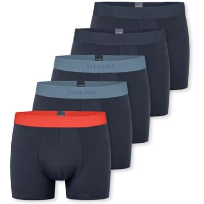 Schiesser herr 5-pack underkläder ekologisk bomull 95/5 ekologiska boxershorts, sorterade 1_183214, 8, Sorterad 1_183214, 8 Schiesser herr 5-pack underkläder ekologisk bomull 95/5 ekologiska boxershorts, sorterade 1_183214, 8, Sorterad 1_183214, 8