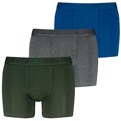 Levi's LEVIS Herr premium boxer, blå/grå melange, S (3-pack), Blå/grå melerad, S Levi's LEVIS Herr premium boxer, blå/grå melange, S (3-pack), Blå/grå melerad, S
