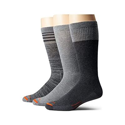 Merrell Unisex vuxna män och kvinnor merinoull arbetsstrumpor – 3 par halvkuddar komfort och fotvalvsstöd merino wool arbetshalvvikt, besättning – ljusgrå, medelstor, flerfärgad, Medium-Large Merrell Unisex vuxna män och kvinnor merinoull arbetsstrumpor – 3 par halvkuddar komfort och fotvalvsstöd merino wool arbetshalvvikt, besättning – ljusgrå, medelstor, flerfärgad, Medium-Large