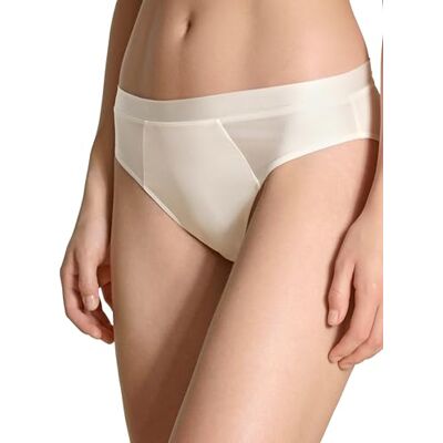 CALIDA Cate trosor dam, med satinskärm, särskilt mjuk, feminin look, alabaster cream, 48-50 CALIDA Cate trosor dam, med satinskärm, särskilt mjuk, feminin look, alabaster cream, 48-50