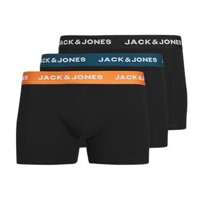 JACK & JONES JUNIOR Boxershorts för pojkar (3-pack), Svart/förpackning: svart – svart, 140 JACK & JONES JUNIOR Boxershorts för pojkar (3-pack), Svart/förpackning: svart – svart, 140