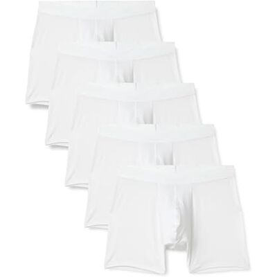 Amazon Essentials herr supermjuka modal boxershorts, Vitt, M Amazon Essentials herr supermjuka modal boxershorts, Vitt, M