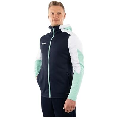 JAKO Unisex huvjacka Dynamisk, marinblå/vit/mynta, 3XL JAKO Unisex huvjacka Dynamisk, marinblå/vit/mynta, 3XL