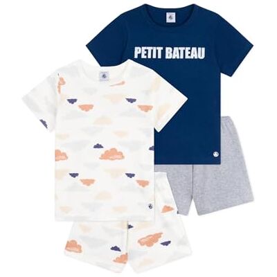 Petit Bateau Pyjamas (2 pack) för pojkar och tonåringar, Variant 1, 24 M�nader Petit Bateau Pyjamas (2 pack) för pojkar och tonåringar, Variant 1, 24 M�nader