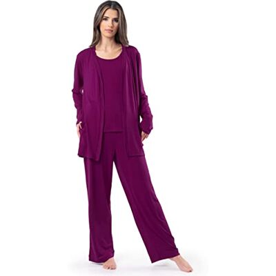 Fruit of the Loom Damlinne som andas, byxor och kofta pyjamas, björnbärsfärger, X-Large, Bromböjning, XL Fruit of the Loom Damlinne som andas, byxor och kofta pyjamas, björnbärsfärger, X-Large, Bromböjning, XL