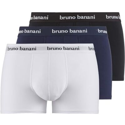 bruno banani 3-pack Easy Life – herr – hipstershorts – underkläder – bomull, Svart/marin/vit, XL bruno banani 3-pack Easy Life – herr – hipstershorts – underkläder – bomull, Svart/marin/vit, XL