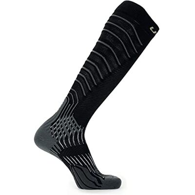 UYN Herr Run Compression Onepiece 0,0 strumpor löpstrumpor, svart/grå, en storlek UYN Herr Run Compression Onepiece 0,0 strumpor löpstrumpor, svart/grå, en storlek