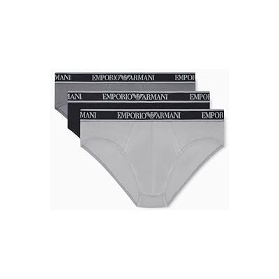 Giorgio Armani 3-pack trosor, svart/stål/grå, XXL Giorgio Armani 3-pack trosor, svart/stål/grå, XXL