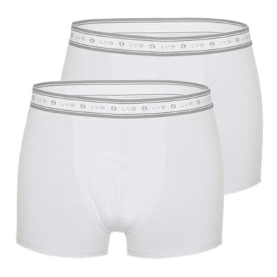 LVB Bio Cotton Short för män (2-pack) (2-pack), VIT, 7 LVB Bio Cotton Short för män (2-pack) (2-pack), VIT, 7