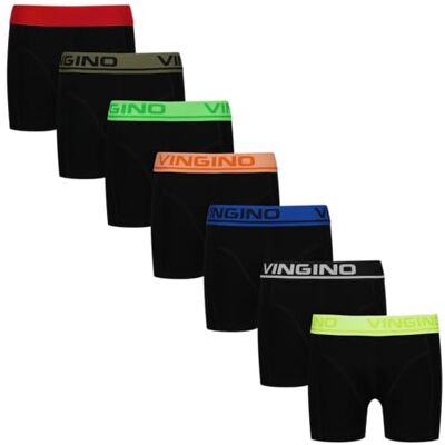 Vingino Boxer-7-pack, storlek S, svart, S Vingino Boxer-7-pack, storlek S, svart, S