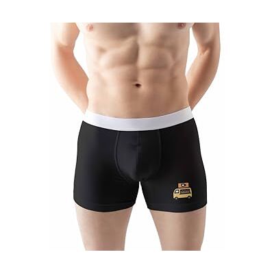 Green Fish , Boxershorts, tryckt symbol, herrunderkläder, sport trosor, enkel kammad bomull 30/1 jerseytyg, storlek: XL, Färg: Svart, Svart, XL Green Fish , Boxershorts, tryckt symbol, herrunderkläder, sport trosor, enkel kammad bomull 30/1 jerseytyg, storlek: XL, Färg: Svart, Svart, XL