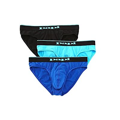 Papi 3-pack premium prestanda bomull stretch trosor, Svart/kobolt/blå, L Papi 3-pack premium prestanda bomull stretch trosor, Svart/kobolt/blå, L