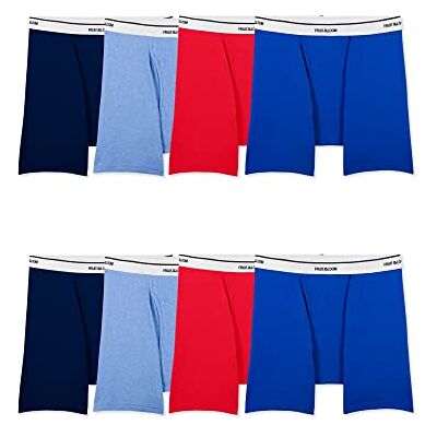 Fruit of the Loom Lightweight Active Cotton Blend underkläder och undertröjor retroshorts, boxershorts, 8 stycken, medium (8-pack), Boxershorts, 8 stycken, olika färger, M Fruit of the Loom Lightweight Active Cotton Blend underkläder och undertröjor retroshorts, boxershorts, 8 stycken, medium (8-pack), Boxershorts, 8 stycken, olika färger, M