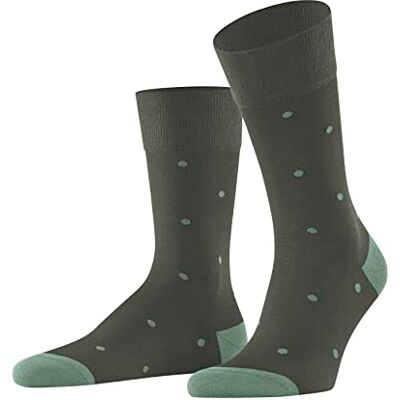 FALKE Herr Dot Andas Strumpor Tunna Bomull Mjuka Förstärkta Platta Tå Sömmar Polka Dot Mönster För Casual Elegant Arbetssökning 1 Par, Grön (Militär 7826), 39-42 EU FALKE Herr Dot Andas Strumpor Tunna Bomull Mjuka Förstärkta Platta Tå Sömmar Polka Dot Mönster För Casual Elegant Arbetssökning 1 Par, Grön (Militär 7826), 39-42 EU