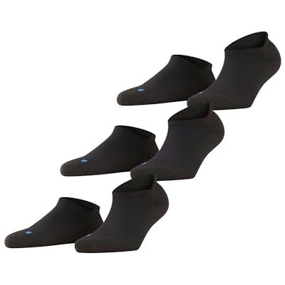 FALKE unisex vuxen Ankelstrumpor Cool Kick Sneaker Multipack U Sn mjuk andningsbar snabbtorkande osynlig enfärgat 3 par, Svart Black 3000, 44-45 FALKE unisex vuxen Ankelstrumpor Cool Kick Sneaker Multipack U Sn mjuk andningsbar snabbtorkande osynlig enfärgat 3 par, Svart Black 3000, 44-45