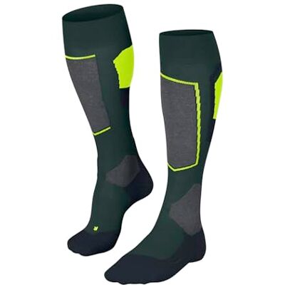 FALKE herr Skidstrumpor SK4 Advanced M Kh ull funktionsmaterial varm tunn 1 par, Grön Holly 7385-O, 42-43 FALKE herr Skidstrumpor SK4 Advanced M Kh ull funktionsmaterial varm tunn 1 par, Grön Holly 7385-O, 42-43