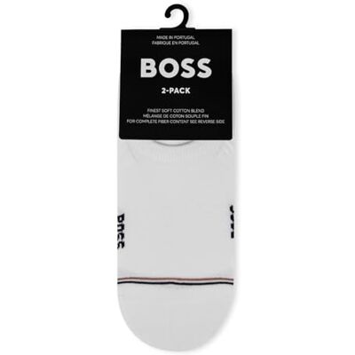 Boss Herr 2P LC Iconic CC osynliga strumpor, vit 100, 43-46, Vit 100, 43-45 EU Boss Herr 2P LC Iconic CC osynliga strumpor, vit 100, 43-46, Vit 100, 43-45 EU