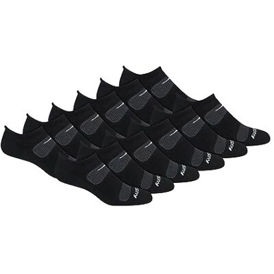 Saucony Herrstrumpor, RunDry, i mesh, ventilerande, Comfort Fit, Performance-flik, finns i storlekarna M–XL (6, 12 par), Large Saucony Herrstrumpor, RunDry, i mesh, ventilerande, Comfort Fit, Performance-flik, finns i storlekarna M–XL (6, 12 par), Large