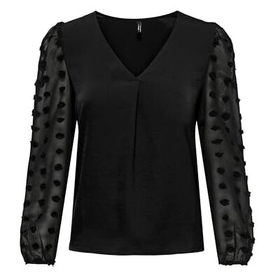 ONLY ONLEMERY Life L/S Mix Top Box JRS, svart, M ONLY ONLEMERY Life L/S Mix Top Box JRS, svart, M