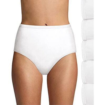 Hanes damtrosor med hög midja, lätta, fukttransporterande underkläder, 6-pack, Vit, 6-pack, 11 Hanes damtrosor med hög midja, lätta, fukttransporterande underkläder, 6-pack, Vit, 6-pack, 11