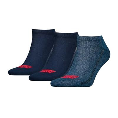 Levi's unisex vuxen Återvunnen bomull Sneaker strumpa (3-pack) Levi's unisex vuxen Återvunnen bomull Sneaker strumpa (3-pack)