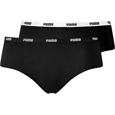 PUMA Damhipstertrosor (2-pack), svart, M PUMA Damhipstertrosor (2-pack), svart, M