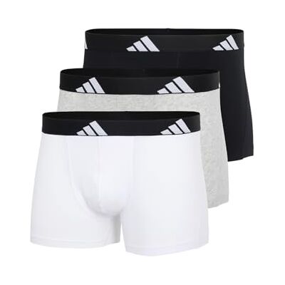 adidas herr Herren Unterwäsche Boxershorts 3er Pack Trunk (3pk) Active Flex Cotton Boxershorts adidas herr Herren Unterwäsche Boxershorts 3er Pack Trunk (3pk) Active Flex Cotton Boxershorts