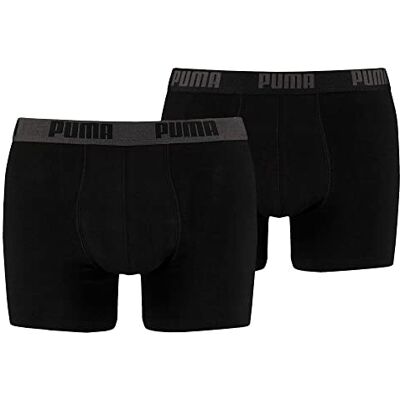 PUMA Basic Boxershorts för Män, 2-pack, Svart, L PUMA Basic Boxershorts för Män, 2-pack, Svart, L