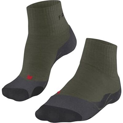 FALKE herr Vandringsstrumpor TK2 Explore Short M Sso ull funktionsmaterial tjock anti-blåsor 1 par, Grön Olive 7830, 46-48 FALKE herr Vandringsstrumpor TK2 Explore Short M Sso ull funktionsmaterial tjock anti-blåsor 1 par, Grön Olive 7830, 46-48