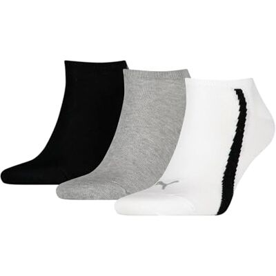 PUMA Unisex strumpor, Vit/grå/svart, 35/38 EU PUMA Unisex strumpor, Vit/grå/svart, 35/38 EU