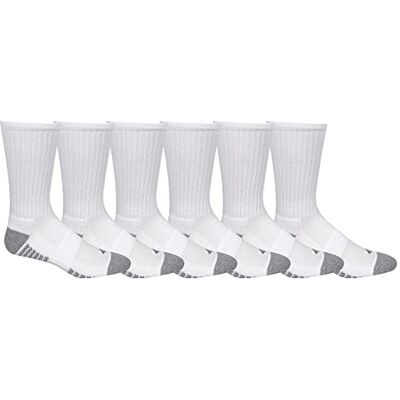 Columbia Pique Weave Crew with Arch Support, 6 par strumpor, vit, en storlek Columbia Pique Weave Crew with Arch Support, 6 par strumpor, vit, en storlek