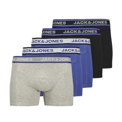 JACK & JONES Jacchristian Solid Trunks 5-pack Jnr, svart, numeric_164 JACK & JONES Jacchristian Solid Trunks 5-pack Jnr, svart, numeric_164