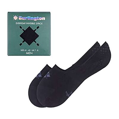 Burlington herr Everyday 2-Pack Box Osynliga Strumpor bomull andningsaktiv Burlington herr Everyday 2-Pack Box Osynliga Strumpor bomull andningsaktiv