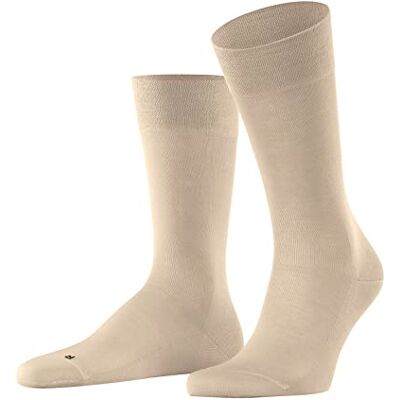 FALKE herr känsliga Malaga strumpor tryckfritt komfortmidjeband platt söm mot tryckpunkter ventilerande hållbar biologisk bomull enfärgad bekväm diabetiker vardag företag 1 par, Beige (Silk 4097), FALKE herr känsliga Malaga strumpor tryckfritt komfortmidjeband platt söm mot tryckpunkter ventilerande hållbar biologisk bomull enfärgad bekväm diabetiker vardag företag 1 par, Beige (Silk 4097),
