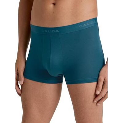CALIDA Evolution Boxershorts för män, elastisk linning, tillverkad av silkeslen, mjuk PIMA-bomull, Legion blå, 46-48 CALIDA Evolution Boxershorts för män, elastisk linning, tillverkad av silkeslen, mjuk PIMA-bomull, Legion blå, 46-48