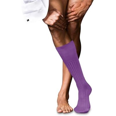 FALKE herr knästrumpor nr. 13 M KH finaste piuma bomull lång enfärgad 1 par, lila (rosa Iris 8943), 41–42, Lila (rosa Iris 8943), 41-42 EU FALKE herr knästrumpor nr. 13 M KH finaste piuma bomull lång enfärgad 1 par, lila (rosa Iris 8943), 41–42, Lila (rosa Iris 8943), 41-42 EU