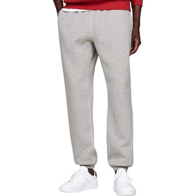 Tommy Hilfiger Essential fleece-träningsbyxor för män MW0MW37231, träningsbyxor, grå, XL, Grå (medium grå ljung), XL Tommy Hilfiger Essential fleece-träningsbyxor för män MW0MW37231, träningsbyxor, grå, XL, Grå (medium grå ljung), XL