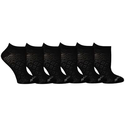 Columbia 6-Pack Mesh Lightweight No show Socks, Black, Women's 4-10 Columbia 6-Pack Mesh Lightweight No show Socks, Black, Women's 4-10