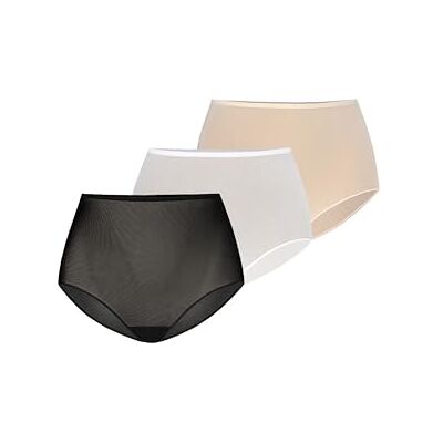Teyli Underkläder damtrosor med hög midja – trosor 3-pack damunderkläder damunderkläder – damunderkläder damtrosor dampack, Svart, vit, beige, L Teyli Underkläder damtrosor med hög midja – trosor 3-pack damunderkläder damunderkläder – damunderkläder damtrosor dampack, Svart, vit, beige, L